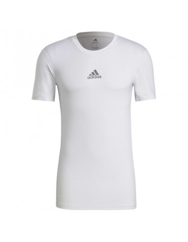 Adidas Techfit Î‘Î¸Î»Î·Ï„Î¹ÎºÏŒ Î‘Î½Î´ÏÎ¹ÎºÏŒ T-shirt Î›ÎµÏ…ÎºÏŒ Î¼Îµ Î›Î¿Î³ÏŒÏ„Ï…Ï€Î¿ GU4907